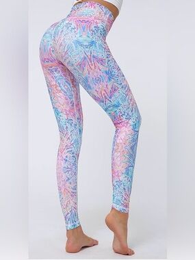 Pastel Multi-Color Women’s Printed Yoga Leggings